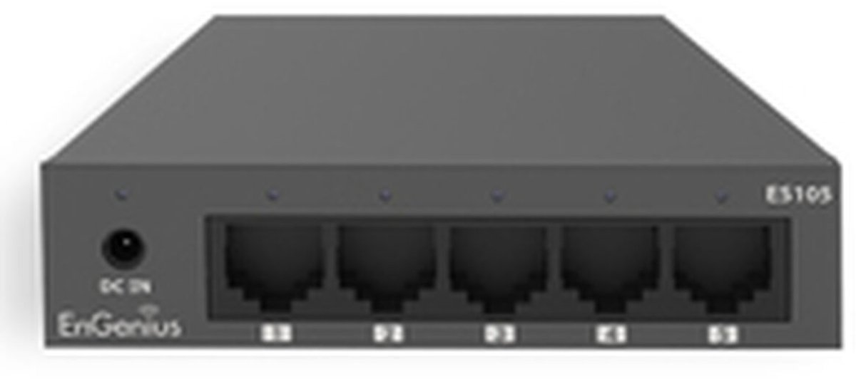 EnGenius ES105 netwerk-switch Unmanaged Gigabit Ethernet (10/100/1000) Zwart