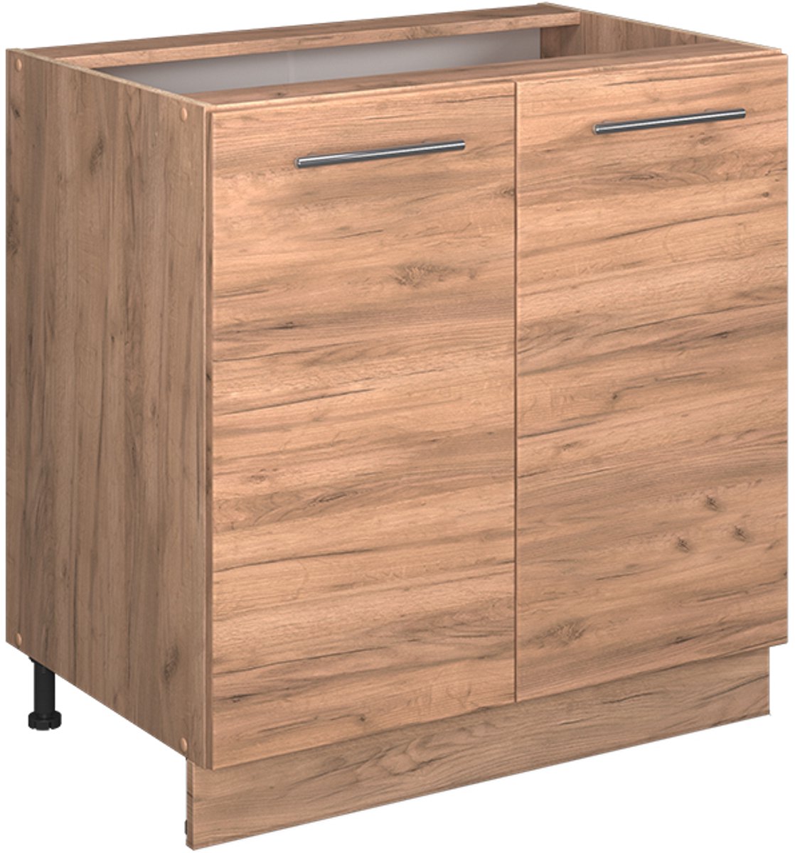Vicco Fame-Line Keukenonderkast – 80 cm met legplank, WB Eik Krachtige eik goud Goudkleurig Eiken/Goudkleurig Eiken