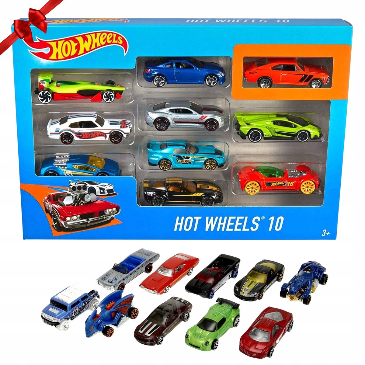 Hot Wheels 10-Pack Metalen Auto's - Cadeauset
