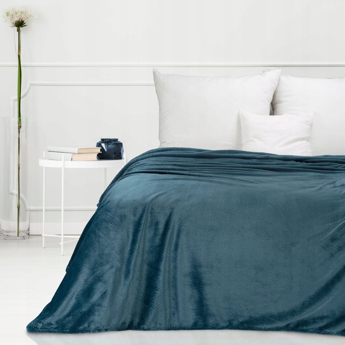 Design91 Plaid 150x200cm - Zacht Microvezel met 3D Effect - Marineblauw