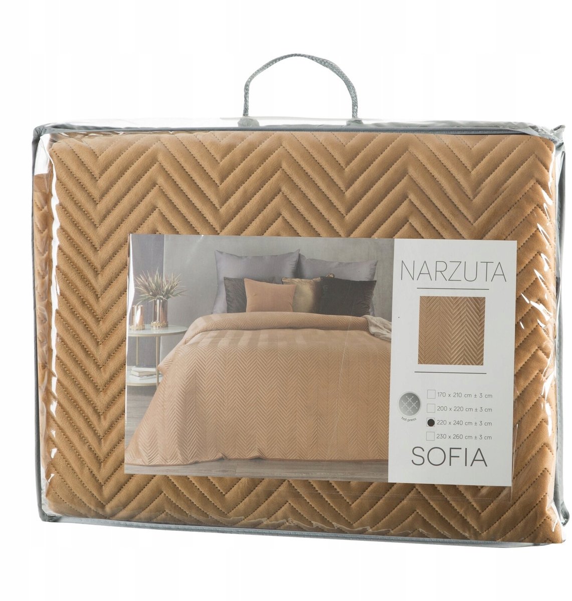 Luxe Velours Sprei Sofia 170x210 cm - Stijlvolle Plaid voor Bank