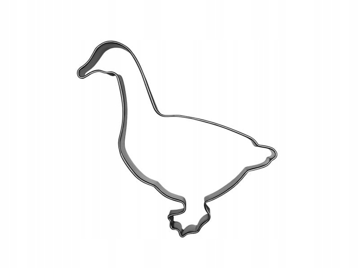 Koekjesvorm Gans 10 cm - RVS, Perfect voor Bakken en Decoreren