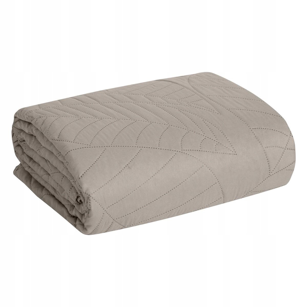 Decoratieve spread 170x210 cm, zilver, botanisch patroon, hete pers