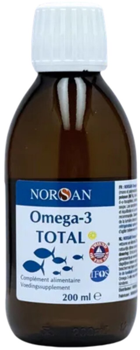 NORSAN Omega-3 total visolie citroen 200 Milliliter