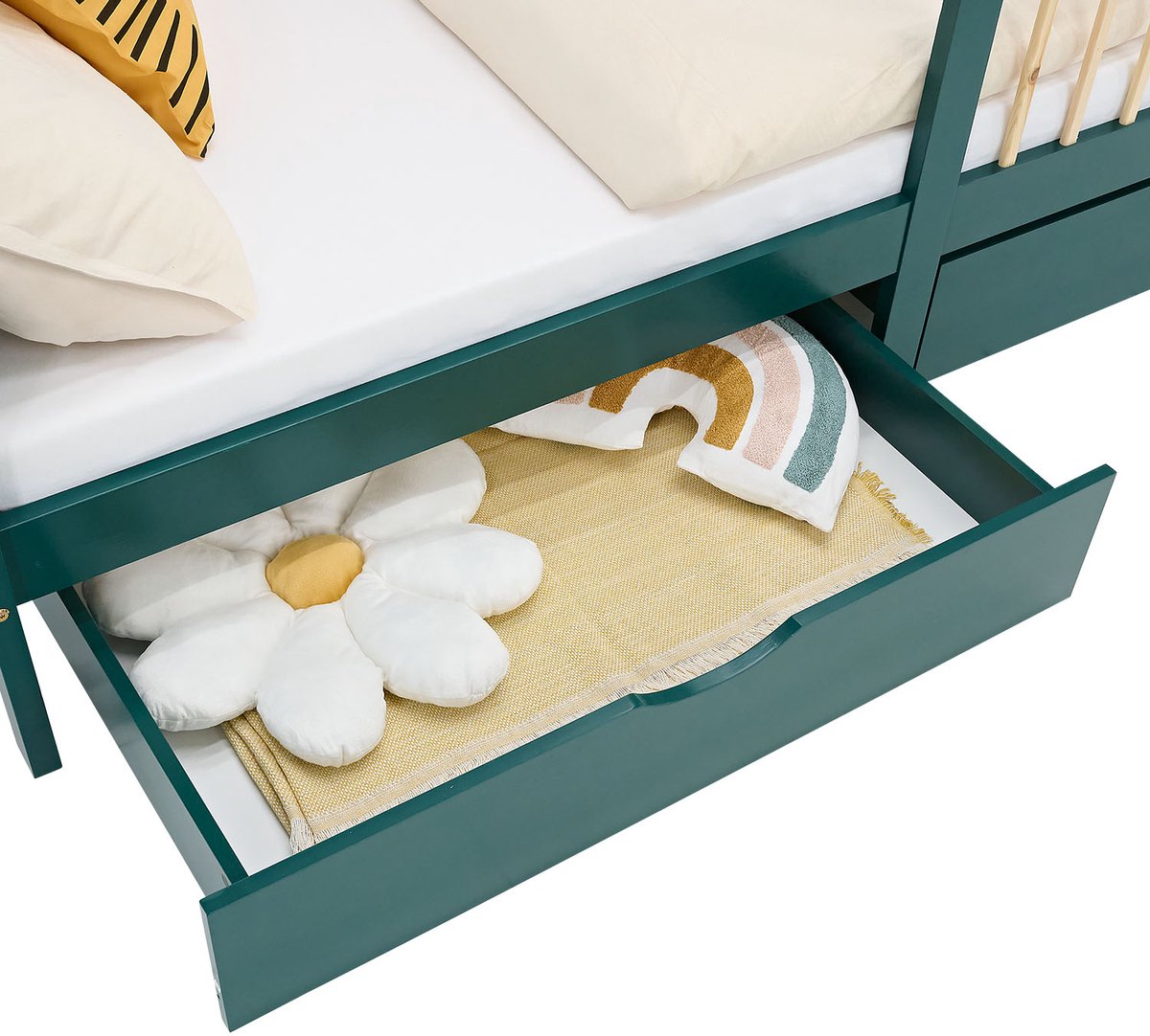 Homestyle4u Homestyle4u Kinderbed 90x200 Houten Bed - afbeelding 3