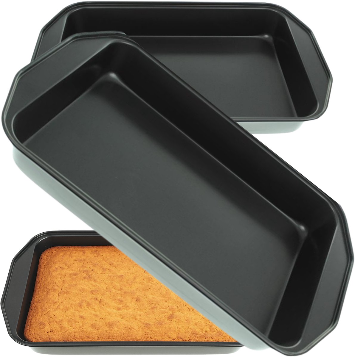 Bakvorm Rechthoekig met Handvat - 33x20 cm - Anti-aanbaklaag