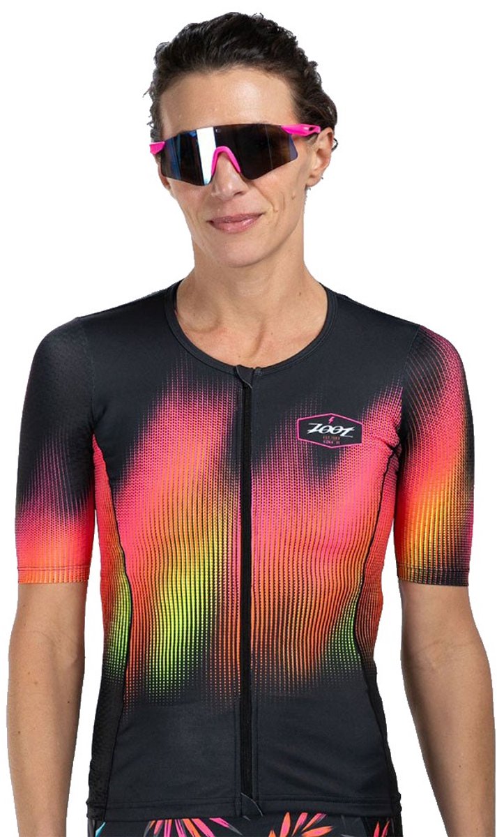 Zoot Ltd Aero Triatlonshirt Met Korte Mouwen Zwart XL Vrouw