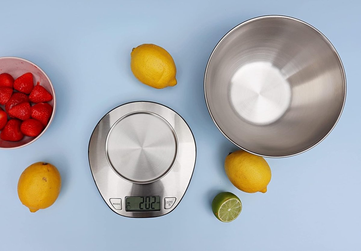 SNJY® Weegschaal Keuken - Mini Weegschaal - Precisie Weegschaal Met Kom - Tot 5 KG - 1g Precisie