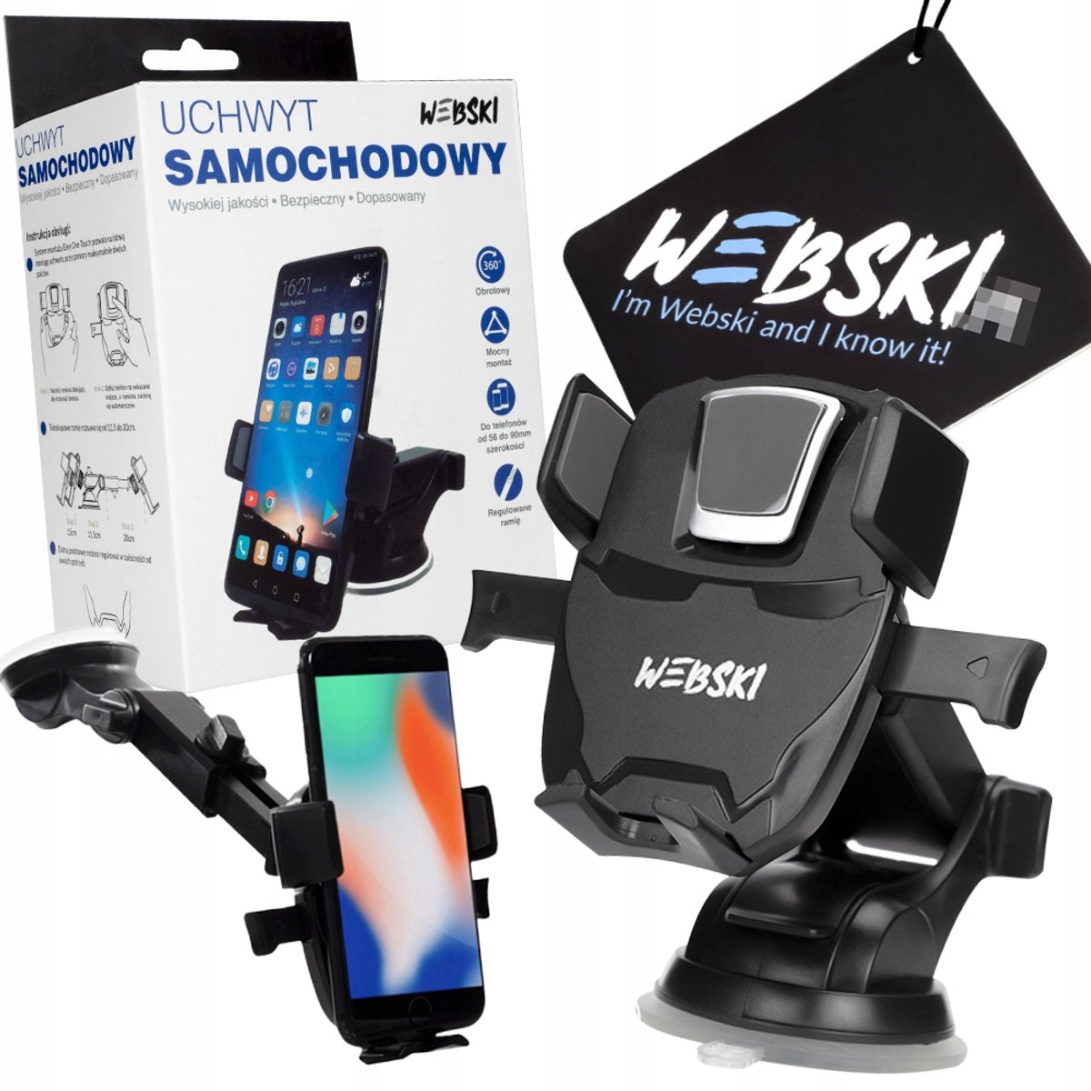 Automatische Autohouder Telefoon - Zuignap & Dashboard
