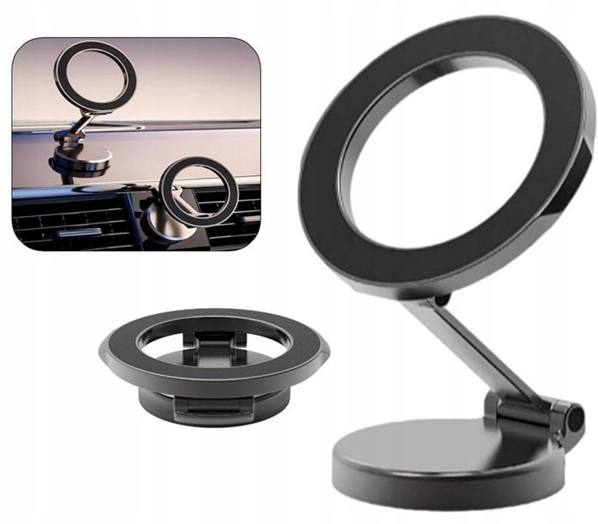 Magnetische Telefoonhouder Auto - Voorruit & Dashboard