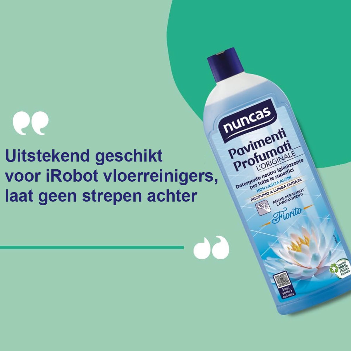 nuncas 1000ml allesreiniger - met bloemen geur - Reinigingsmiddel geschikt voor dweilrobot Roborock en iRobot Roomba Braava Jet M6 - Schoonmaakmiddel vloer - Robot reiniger – foto 6