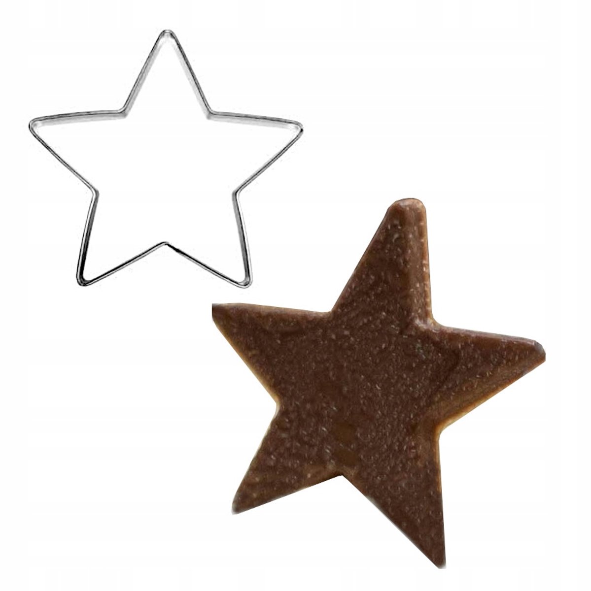 Stervorm Koekjesvorm - RVS 3 cm