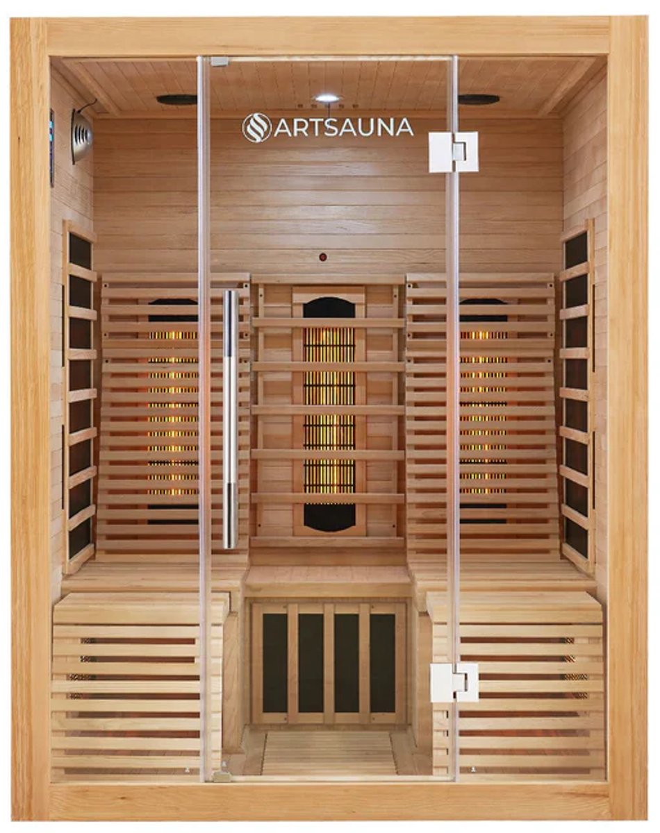 Infraroodcabine / Infraroodsauna Helsinki 150 - 2-3 Personen - 150x150x190 cm thumbnail 8