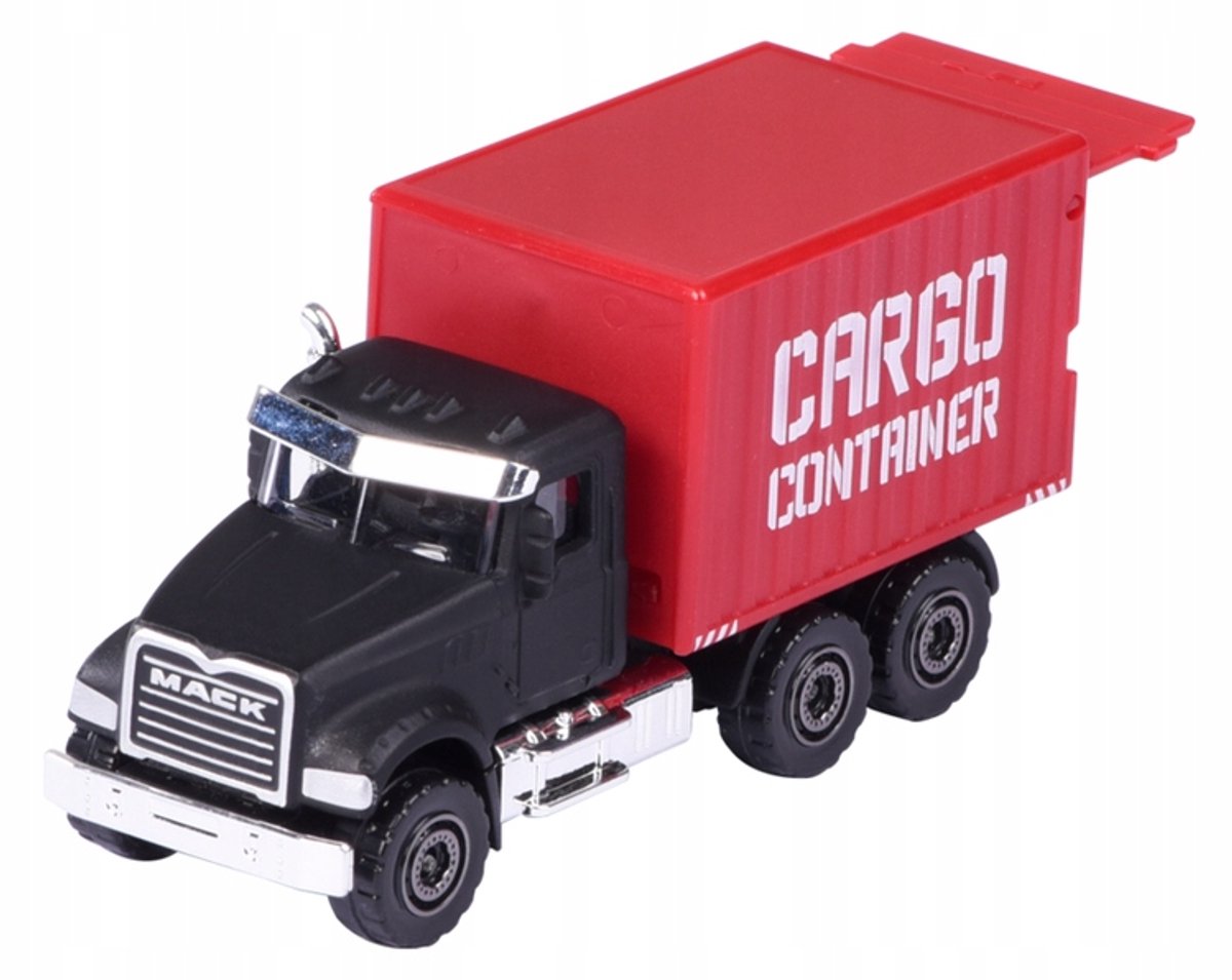 Majorette Mack granieten containerwagen - City Cars Serie