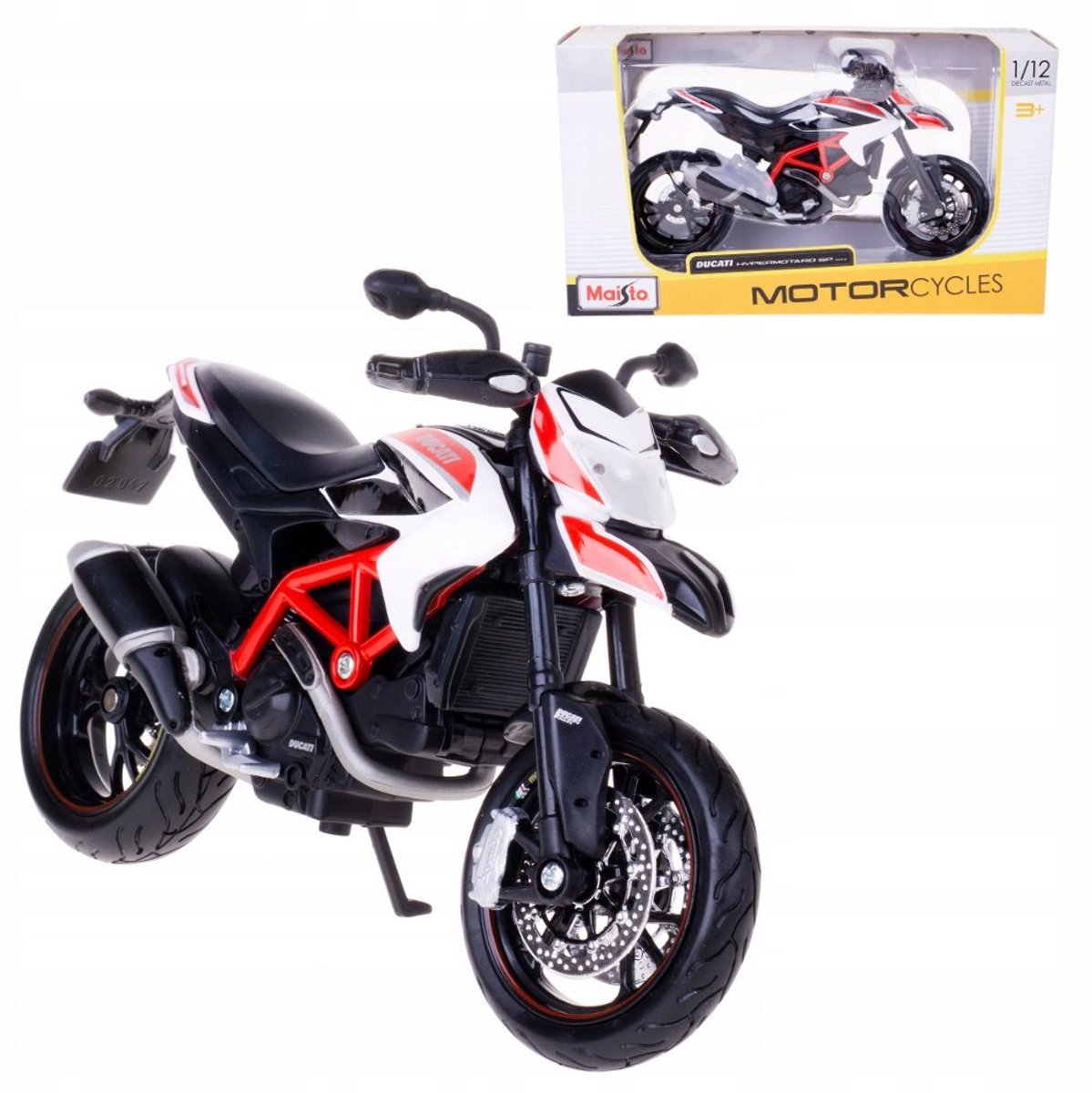 Maisto Ducati Hypermotard SP 1:12 Modelmotor - Nieuw