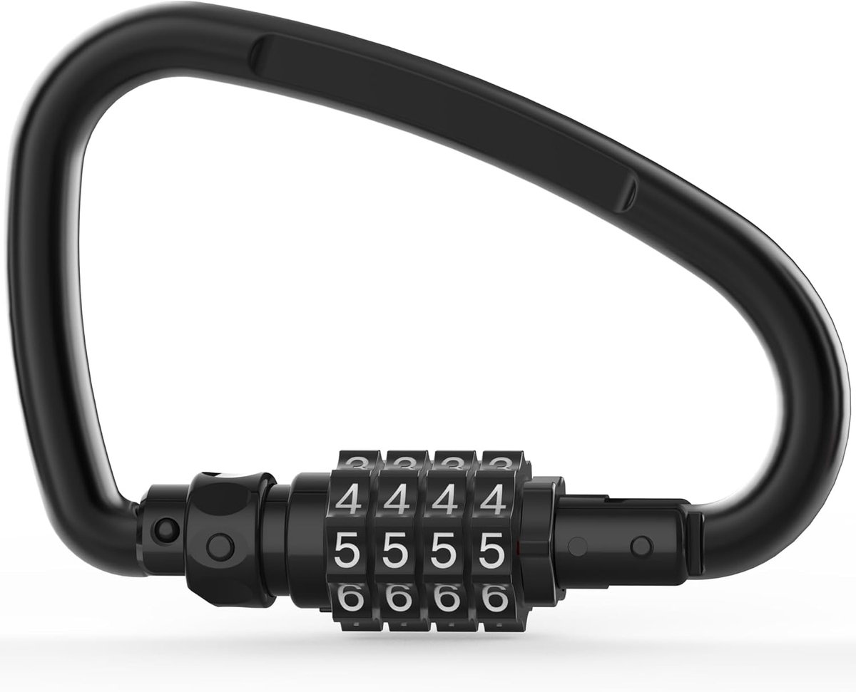 Vergrendelbare Grote Karabijnhaak met Combinatieslot voor - Vergrendelbare - €16,79