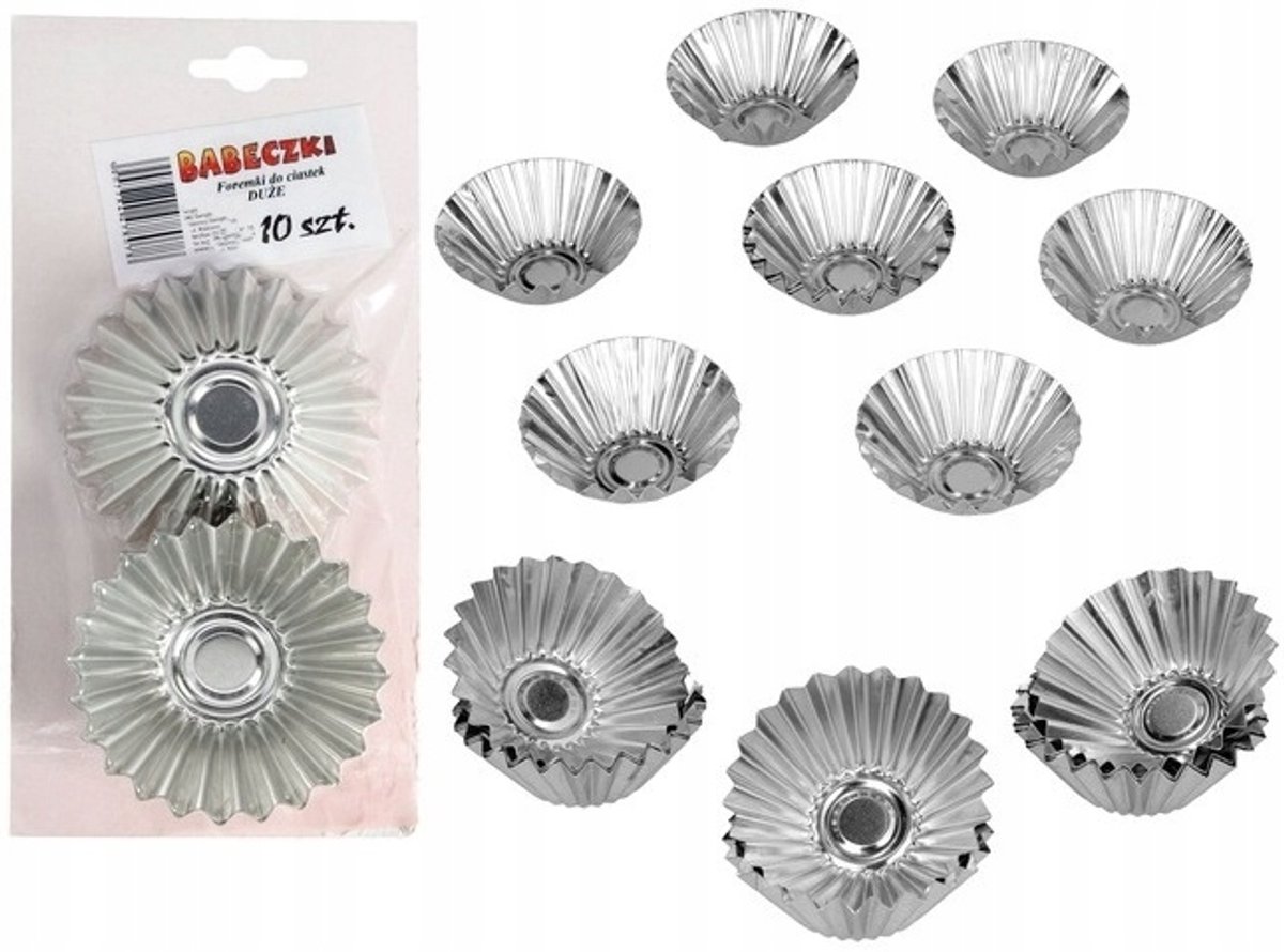 10 Stuks Muffin Vormpjes - Bakvormpjes voor Cupcakes & Taartjes