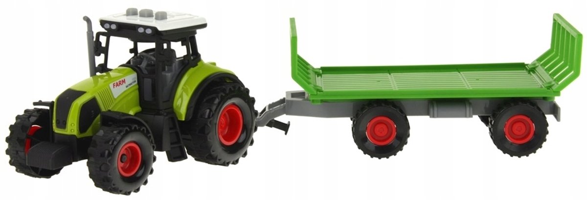 Traktor met Aanhanger: Geluid, Licht & Transport van Stro