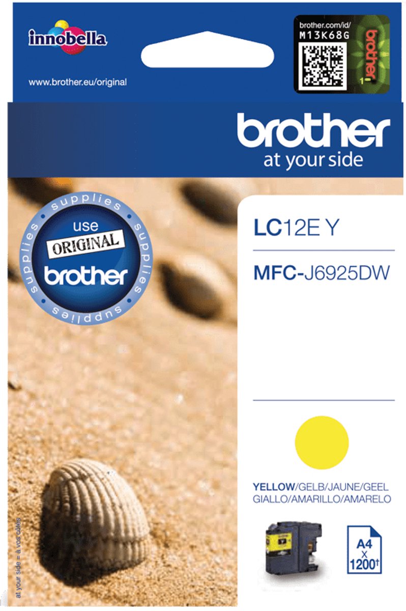 Image of Brother LC-12EY - Inktcartridge / Geel