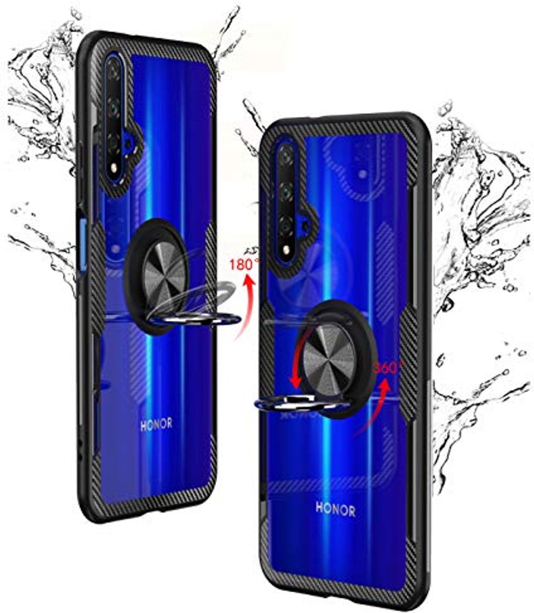 Transparante Case voor Huawei Nova 5T/Honor 20 met Ringstand