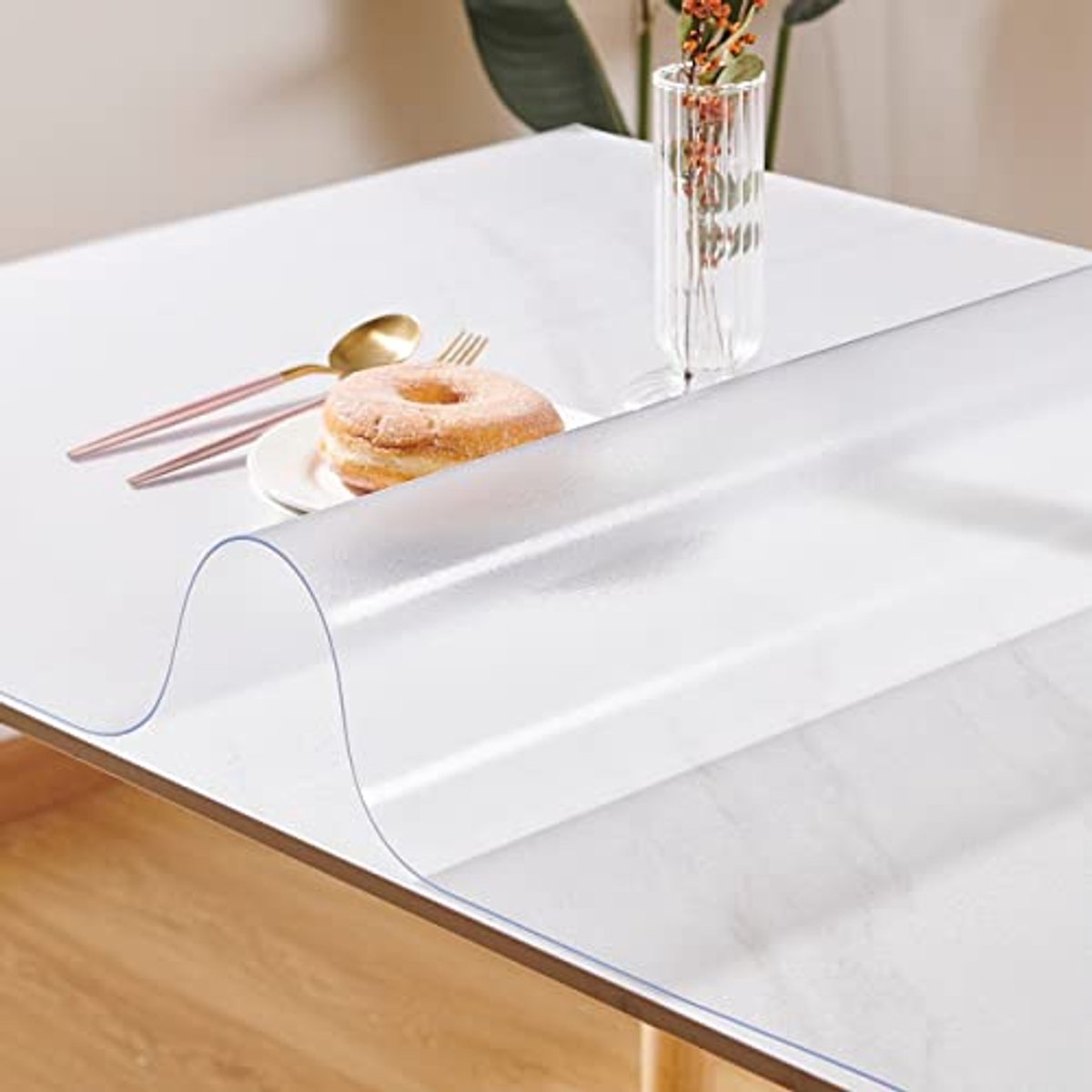 Dunne Mat Tafelbeschermer 1,5 mm Waterdicht PVC - Op Maat Gemaakt 45 x 65 cm
