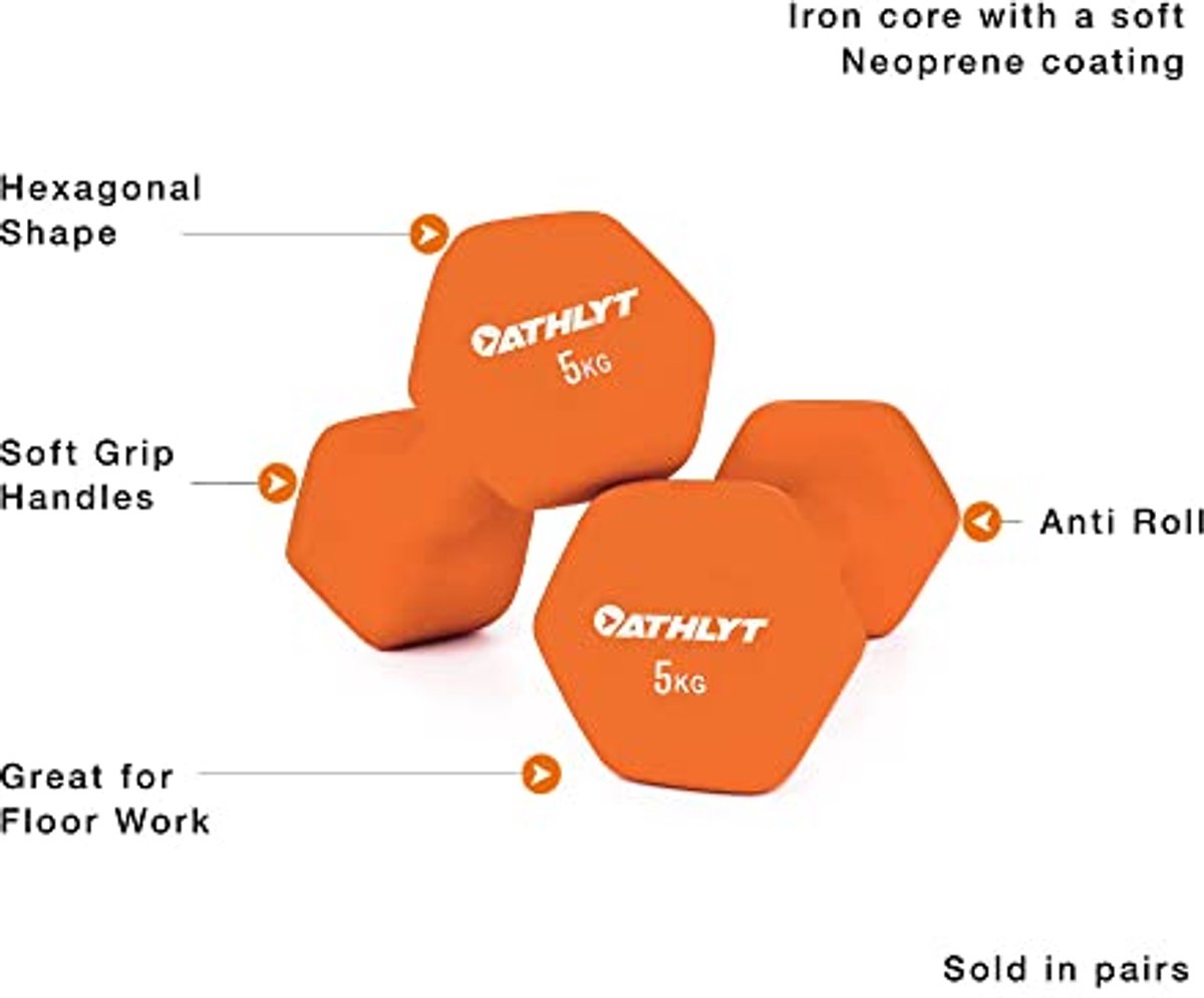 Hex Dumbbells voor Thuisgymnastiek - Comfortabel en Antislip Design