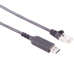 USB-A naar RJ45 LAN kabel | USB3.0 | CAT6 | zwart | 1 meter