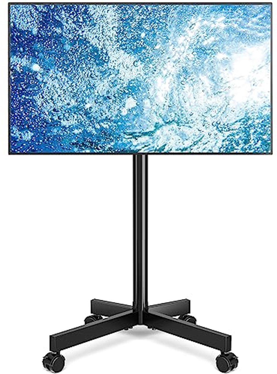 Universele TV Trolley voor 23-55 Inch Televisies - In Hoogte Verstelbaar, Max 35 kg