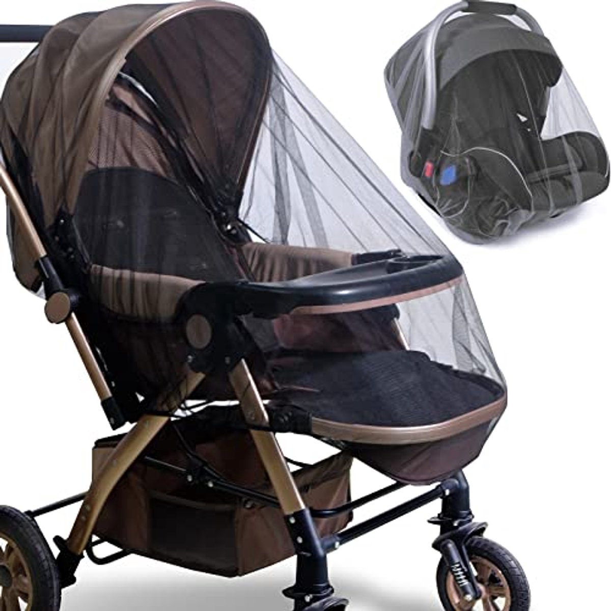 Muskietennet voor kinderwagens - Duurzame klamboe voor optimale insectenbescherming