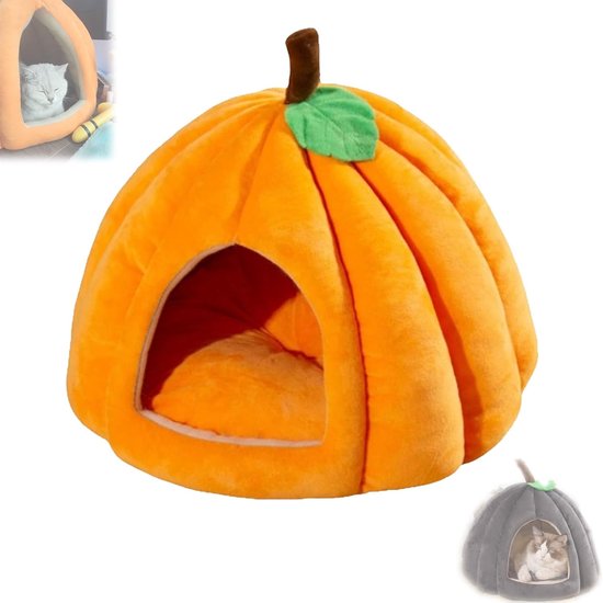 Kattengrot vilt Opvouwbare knuffelgrot voor plank 33x37x33 cm Lichtgrijs met ligkussen