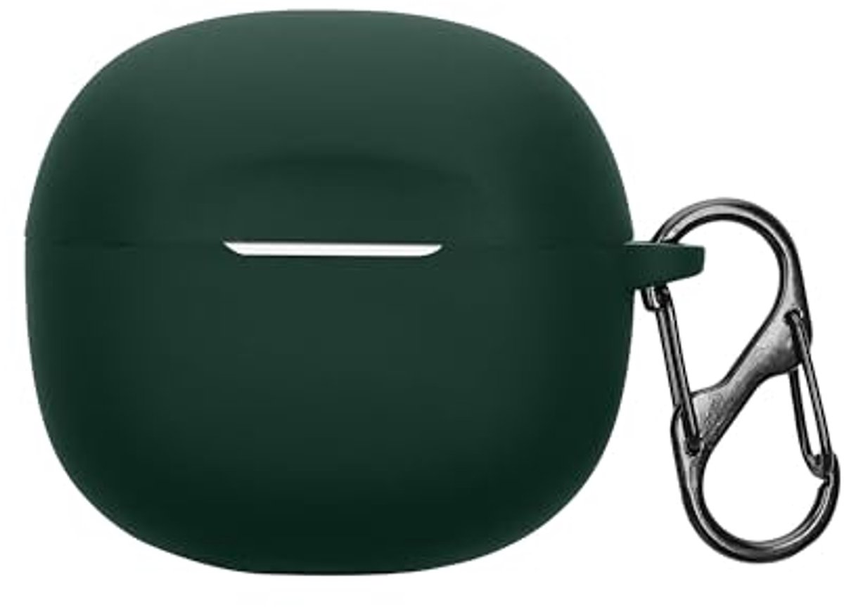 Hoofdbescherming Voor Draadloze In-Ear Oordopjes - Trendy Donkergroene Beschermcase