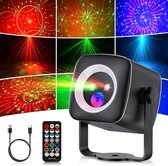 Lampe de Scène 4 en 1, Lumière Disco avec Télécommande et Stroboscope, 65 Effets Lumineux RGB UV, USB Lumineux Boule Disco Musique Commande Vocale | Leroy Merlin