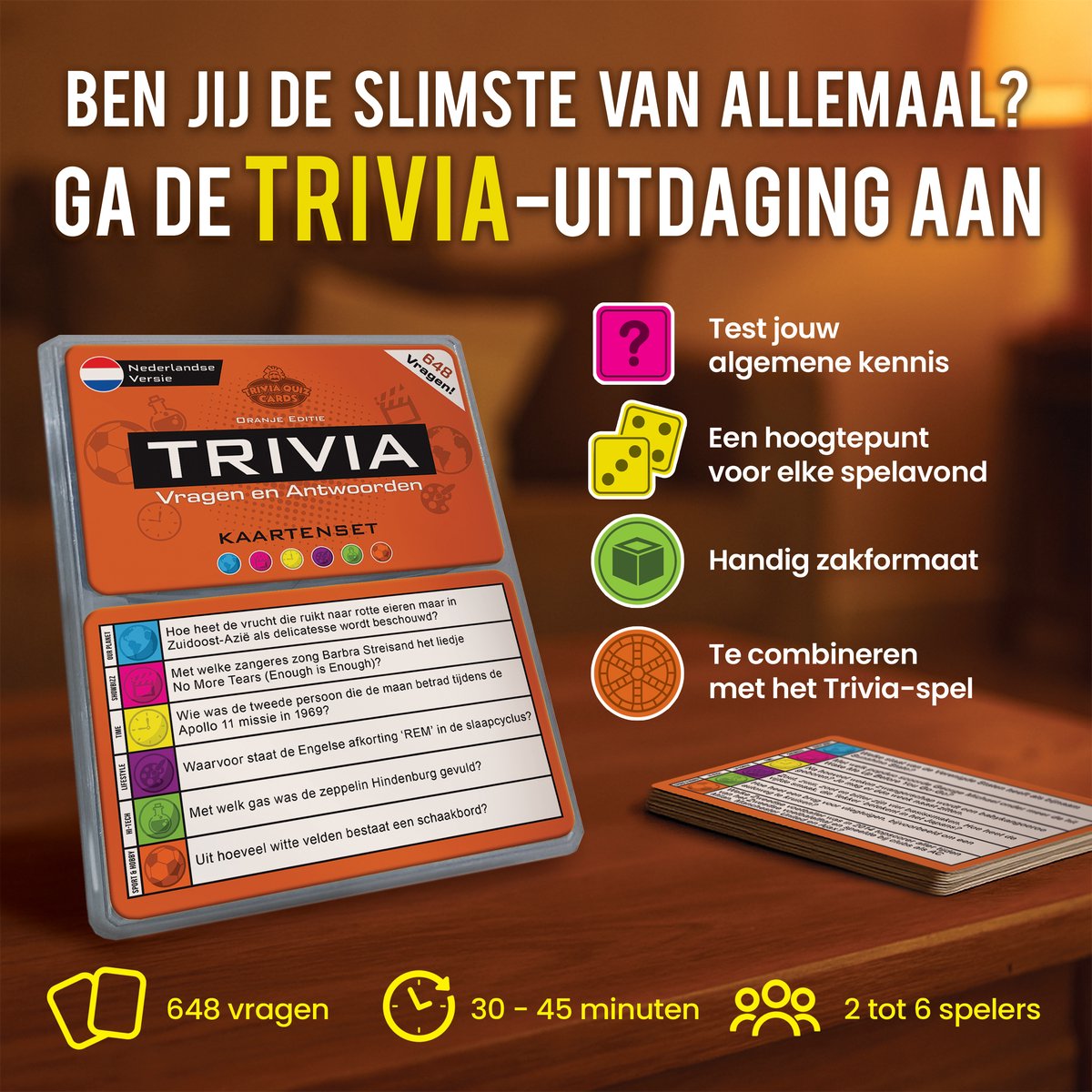 Triviant Vragen Aanvulset, Pubquiz, 648 Vraag en Antwoorden - Versie Oranje — afbeelding 3