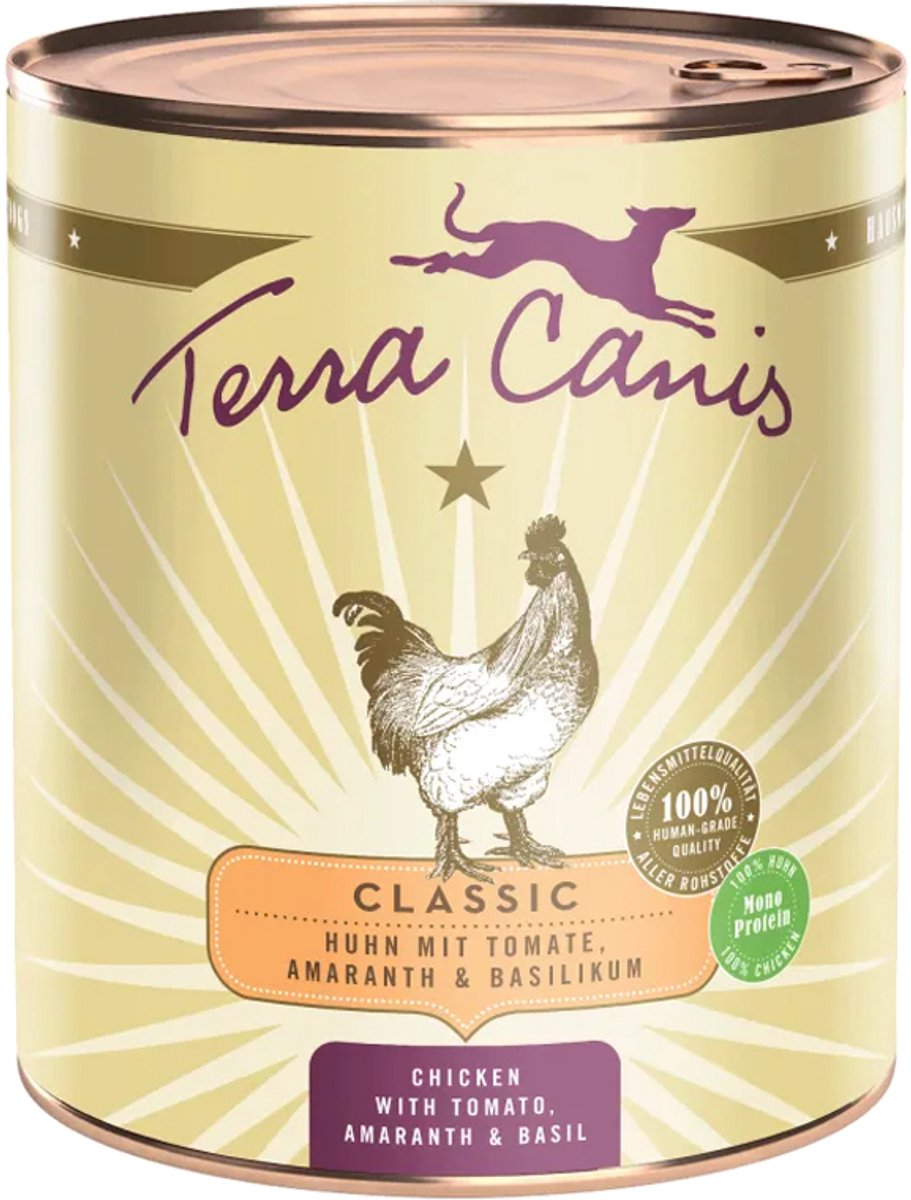 Terra Canis Terra Canis Classic - Kip met tomaat - 6 x 800 gram