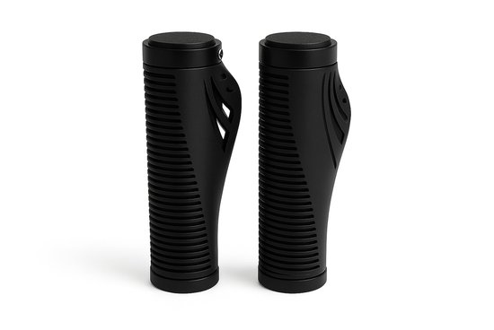 Poignées Vélo Ergonomiques Antidérapantes – TPR Avec Sonnette Et Clé Allen Incluse, Diamètre 22,2 Mm
