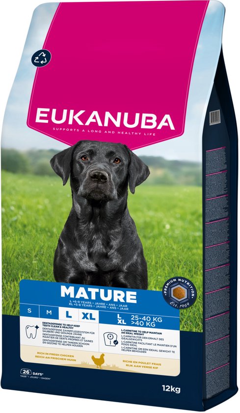 Eukanuba Dog Mature & Senior - Large Breed - Kip - Hondenvoer - 12 kg