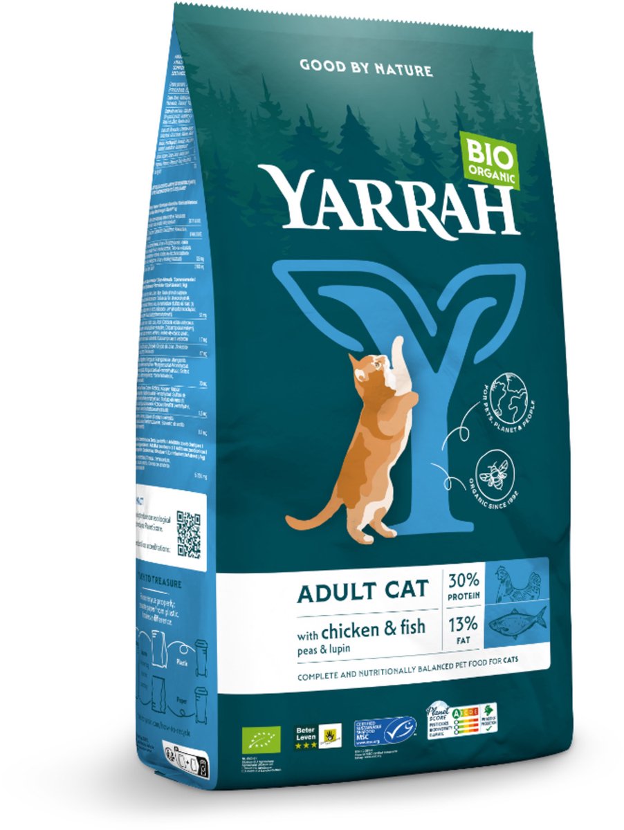 Yarrah Bio Kattenvoer Adult Vis 2.4 kg NL-BIO-01