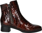 Hartjes Croco 2-zip G Bottines - Bottines zippées - Femme - Cognac - Pointure 36,5