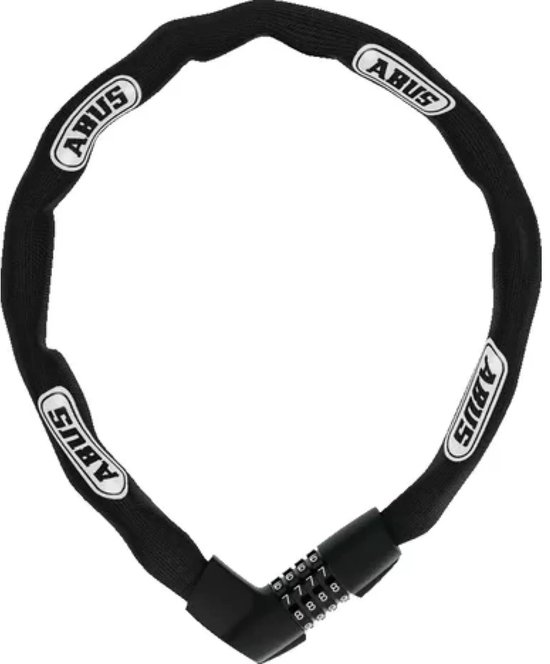 ABUS Kettingslot met cijfercode - Gehard staal - 110 cm - Zwart - Beveiligingsniveau 7