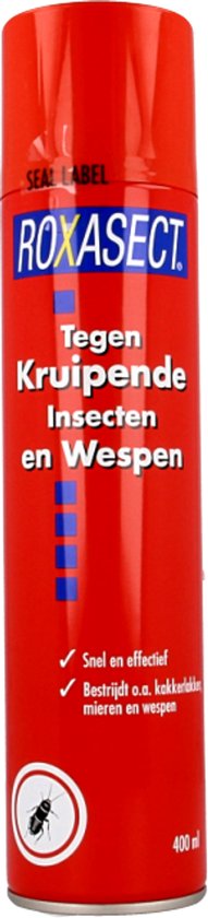 Roxasect Spray tegen Kruipende Insecten en Wespen - Insectenspray - Ongediertebestrijding - Insecten Spray - 400 ml