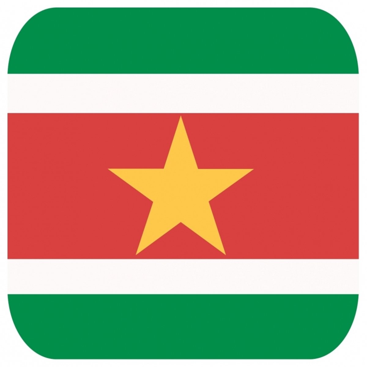 Bierviltjes Suriname - 30x stuks - vierkant - landen thema - 9x9 cm