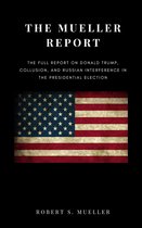 De omslag van 'The Mueller Report', met de tekst 'THE MUELLER REPORT' en een Amerikaanse vlag.