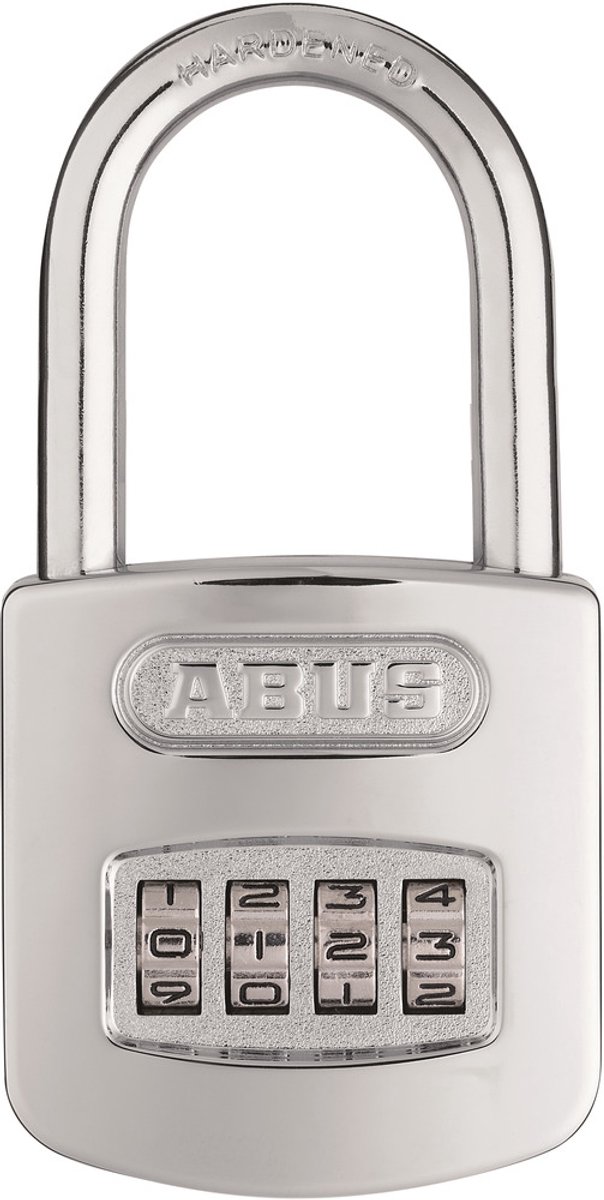ABUS 160/50HB50 C Code Hangslot - Chroom, 4-cijferige code