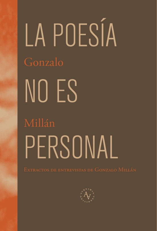 La poesía no es personal - cover