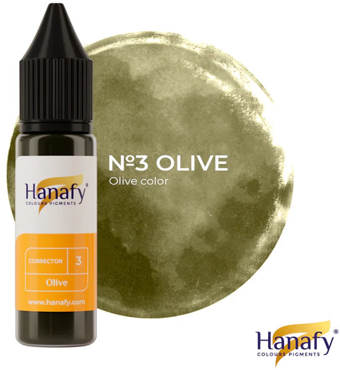 Hanafy No.3 – Olive Corrector – Pigment for Brows
