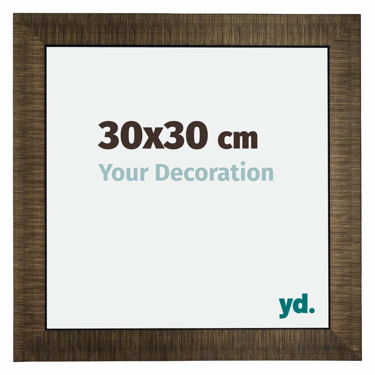 Your Decoration - Fotolijst 30x30 cm - Hout - Champagne Geborsteld - Leeds