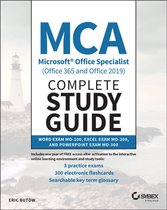 MCA Microsoft Office Specialist (Office 365 en Office 2019) Complete Study Guide, met een vuurtoren op de achtergrond.