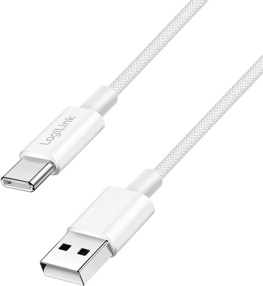 Image of LogiLink CU0321 USB-kabel USB 2.0 1 m USB A USB C 0,48 Gbit/s 60 W Wit