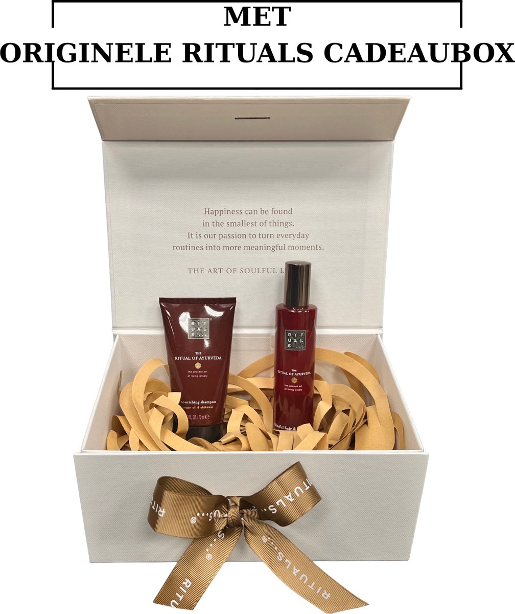 Rituals - Ayurveda - Geschenkset - HairBody Mist 50 ml + Shampoo 70 ml in Originele RITUALS Cadeaubox