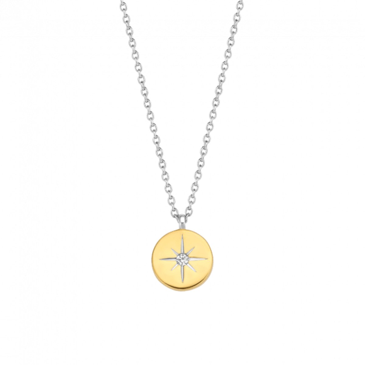 TI SENTO Ketting 3953ZY - Zilveren dames ketting - Maat 42